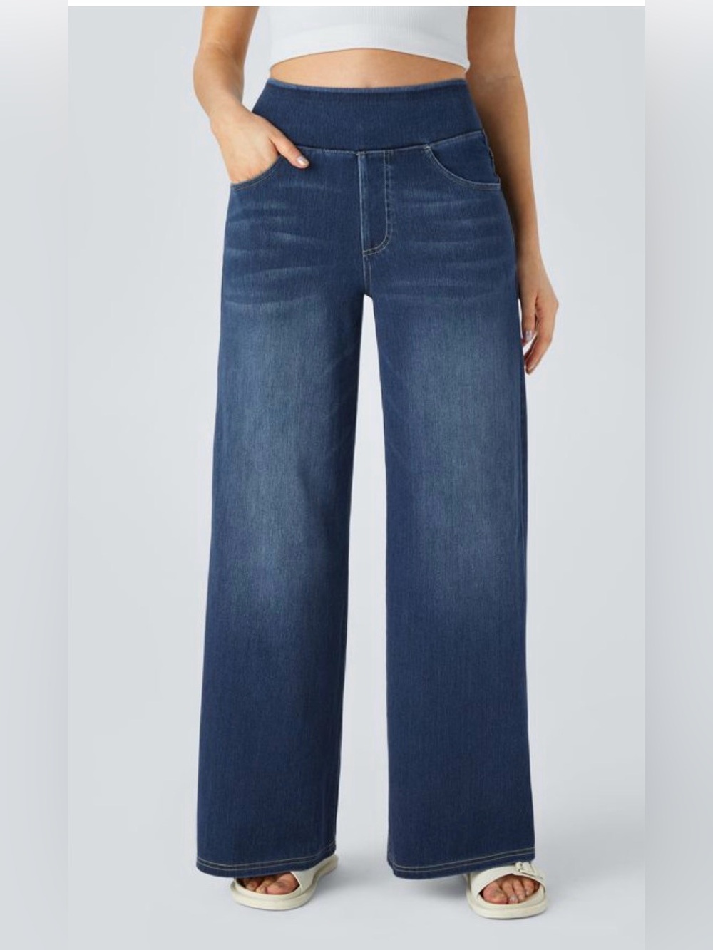 Halara Wide Leg Stretch Jeans